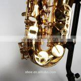 High Class Hot Sale Eb Gold Lacquer Alto Saxophone thumbnail-2