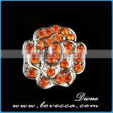 Cheap Fashion Jewelry Flower Pattern Crystal Button for Accessory thumbnail-3