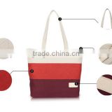 High Quality 100% Zipper Cotton Canvas Tote Bag