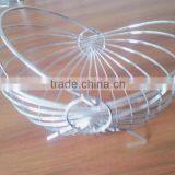 Round metal fruit basket