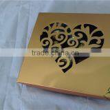2015 Hollow-Carved Heart Pattern Hard Silver Coated Paper Chocolate Gift Box thumbnail-2