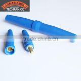 blue natural rubber environmental brass 300AMP 500AMP welding cable swivel joint