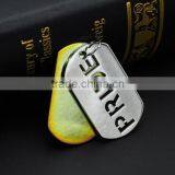 Europe 2pieces Purple High Polishing Stainless Steel Dog Tag Jewelry Pride Pendant thumbnail-4