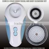 2017 trending products New Tech Wireless Charging Sonic Body Facial Skin Beauty Cleansing Set