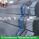 High quality galvanized Seamless steel tube for greenhouse frame price