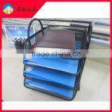 Mesh 4 Tier Document Desk Organizer Tray For Home And Office thumbnail-1