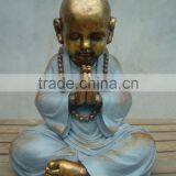 Sitting Resin Monk Statue From Sale thumbnail-1
