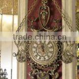 Antique Wall Hanging Clock, Italy Baroque Style Wall Mounted Clock thumbnail-1