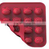 Silicone Hello Kitty Collection 6.9" Non-Stick Silicone Chocolate Mold thumbnail-1