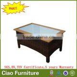 Living Room Sofa Furniture Oblong Side Table Rattan Coffee Table thumbnail-1