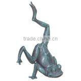 Cast Iron Vivid Frog Statue For Water Fountain thumbnail-2