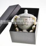 Fashionable Fashion Silver Jewelry Gift Wedding Box Glass Set Display With Crystals From SWAROVSKI thumbnail-6