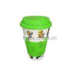 China Manufacturer Compostable Decal Design Bamboo Fiber Coffee Cup thumbnail-2