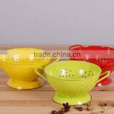 Home Kitchen Multifunctional Metal Colander Vegetable Fruit Drain Basket thumbnail-1