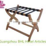 Modern Wooden Folding Luggage Rack for Hotel Bedroom Travel Luggage Rack thumbnail-1
