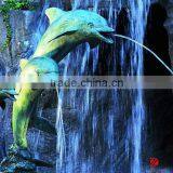 Bronze Animal Fountain With Dolphin Statues thumbnail-1