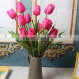 Wholesale Artificial Plant New Dsign 3 Heads Silk Tulip Flower thumbnail-6