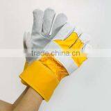 Yellow Back Cow Split Leather Work Glove thumbnail-1