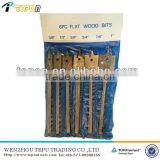6 Pcs Flat Wood Bit Set 3/8" 1/2" 5/8" 3/4" 7/8" 1" thumbnail-1