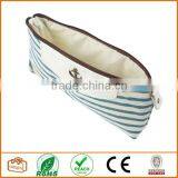 Canvas Navy Style Pen Pencil Case Cellphone Coin Cosmetic Makeup Bag Pouch Purse,Light Blue thumbnail-2