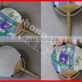 Traditional Japanese Paper Fans Round Fan for Cooling thumbnail-1