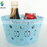 2016 New Type pp Circular Plastic Basket With Sunflower thumbnail-6
