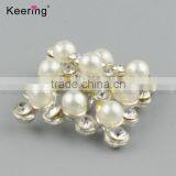 Vogue Custom Square Pearl and Rhinestone Buttons for Garments WBK-1467 thumbnail-3