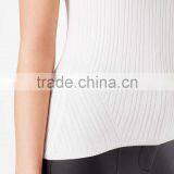 2016 Fashion Cream Sleeveless Knit Rib Tank Top HST8046 thumbnail-4