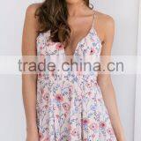 Floral Printing Spaghetti Strap Playsuit Summer Sexy Woman Romper thumbnail-2