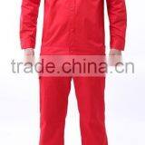 Red 100%cotton Flame Retardant Waterproof Oil Repellent Trousers Workwear Uniform thumbnail-1