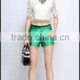 Latest Summer Girls Sexy Lace Crop Top Design Wholesale Price thumbnail-3