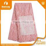 Plain Color African Lace Fabrics Fancy Beautiful Embroidered Dress French Lace With Big Beads FL0248 thumbnail-1