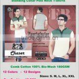 Polo T-Shirts With Standing Collar thumbnail-3