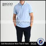 MGOO Excellent Cotton Spandex Polo Shirt Three Buttons Plain Dry Fit Golf Polo Shirts For Men thumbnail-1