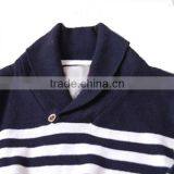 Turn Down Collar Children Stripe Knitting Patterns Sweater thumbnail-3