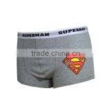 Superman Pattern Boxers Grey Solid Underwear for Male thumbnail-2