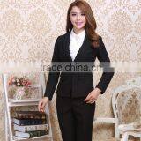 Custom Office Ladies Two Pieces Set Business Women Trousers Formal Suits Wholesale thumbnail-6