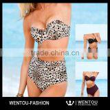 Wholesale High Waist Retro Boho Bikini