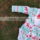 Christmas Baby Cardigans for Boys Baby Clothes Christmas Romper Long Sleeve Elk Reindeer Red Bowknot Romper Hot Sale Baby Romper thumbnail-3