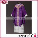 2017 Factory Supply Jacquard Costume Wholesale Purple Chasuble thumbnail-2
