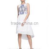 Girls Retro Flavor Printed Sleeveless Irregular Dress thumbnail-1
