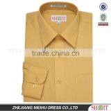 Men's Mustard Dress Long Sleeve Classical Dress Shirts thumbnail-1