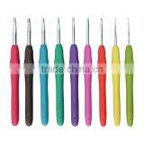 Hot Sale High-grade Aluminum Crochet Hook With TPR Soft Handle thumbnail-2