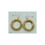 Customized Fashion Large Tin Alloy and Golden Dangle Earrings for Women thumbnail-1