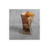 Gold Foil Glass Vase With Decal thumbnail-2