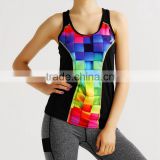 New product custom design womens gym singlet with many colors