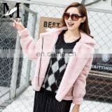 2016 Fashionable Women Genuine Sheep Fleece Jacket thumbnail-2