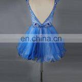 Bling Bling Ice Blue Short Puffy Homecoming Dress Made in China thumbnail-3