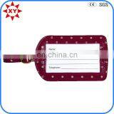 High Quality Personalized Bright Color Leather Luggage Tag thumbnail-3