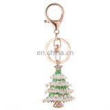 Promotion Christmas Keychain Rhinestone Metal Alloy Santa Claus Keychain thumbnail-4